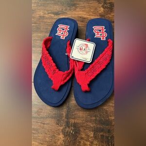 STL Cardinals sandals